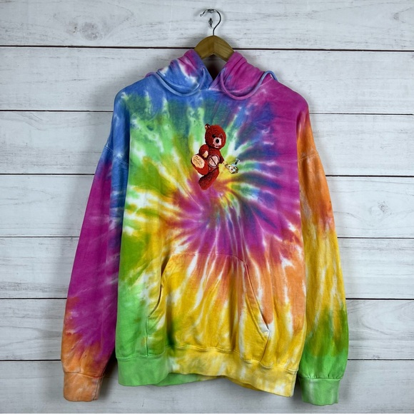 Astro World Travis Scott Tour Tie Dye Hoodie Large - Picture 1 of 6